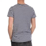 T-Shirt blanc/marine homme Teddy Smith T-Arnaud MC vue 2