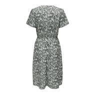 Robe Verte à Fleurs Femme JDY Rika vue 2