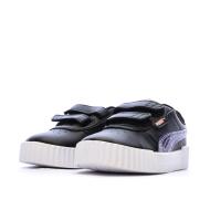 Baskets Noir Fille Puma Carina 3.0 Blurry Dr vue 6