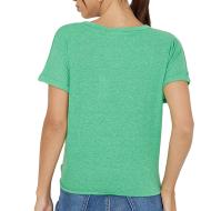 T-Shirt Vert Femme Vero Moda Marijune vue 2