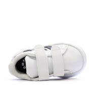 Baskets Blanches/Noires Garçon Adidas Grand Court 2.0 vue 4