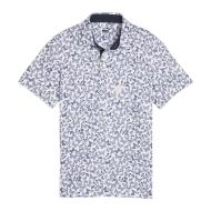 Polo Blanc/Marine Garçon Puma Butterflies pas cher