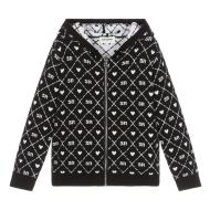 Sweat Zippé Noir/Blanc Fille Sonia Rykiel A15032