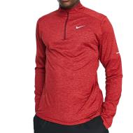 T-shirt Manches Longues Rouge Homme Nike Elmnt pas cher