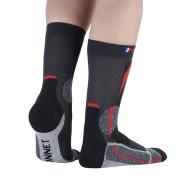 X1 Paire de Chaussettes Noir/Rouge Mixte Monnet Trek Expert vue 2