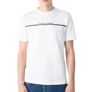 T-shirt Blanc Homme Calvin Klein Jeans Split Line
