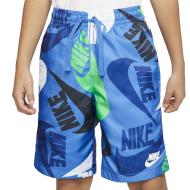 Short Bleu Garçon Nike Woven Aop pas cher