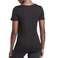 T-Shirt noir femme Reebok TE Graphic Tee Vector vue 2