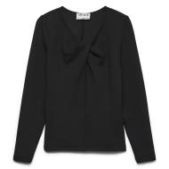 T-Shirt Manches Longues Noir Femme Vero Moda Awtammie pas cher