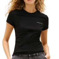 T-Shirt Noir Femme Tommy Hilfiger