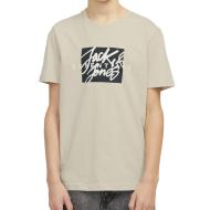 T-shirt Beige Garçon Jack & Jones Crew