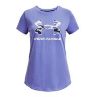 T-shirt Mauve Fille Under Armour Sportstyle Logo pas cher
