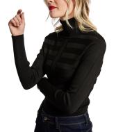 Pull Noir Brillant femme Morgan Mentosa