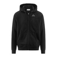 Sweat Zippé Homme Noir Kappa Jack Slim Jacket pas cher