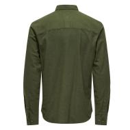 Chemise Kaki Homme Only & Sons Gudmund vue 4