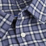 Chemise Bleu à Carreaux Homme Jack & Jones 12260776 vue 2