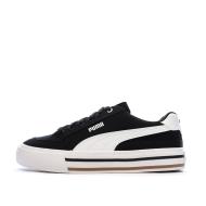 Weiß/Schwarze Puma Court Classic Sneaker für Damen