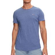 T-shirt Bleu Homme Tommy Hilfiger Slim Jaspe
