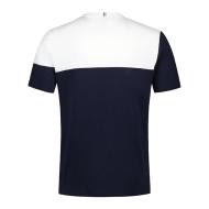 T-shirt Blanc/Marine Homme Le Coq Sportif Ss N°3 New Optic vue 2