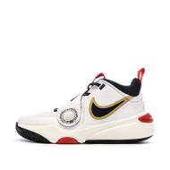 Chaussures de Basketball Blanches/Noires Garçon Nike Team Hustle D 11 pas cher