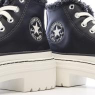 Baskets Noires Femme Converse Chuck Taylor All Star Lugged vue 7