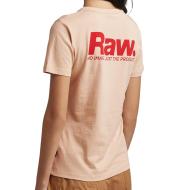T-shirt Rose Poudré Femme G-Star Raw Nysid vue 2