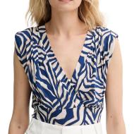 Débardeur Marine/Beige Femme Morgan DROBI pas cher