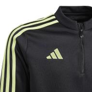 Veste Zippée Noir/Jaune Garçon Adidas Tiro23 vue 2