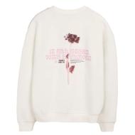 Sweat Blanc Fille Teddy Smith Flow vue 2