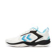 Chaussures de sport en salle Blanches/Noir/Bleu Homme Hummel Speed Court pas cher