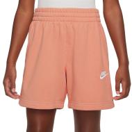 Short Orange Fille Nike G Nsw Club Ft 5in Short