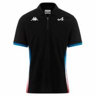 Polo Noir Homme Kappa Adrend pas cher