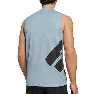 Débardeur Gris/Bleu Homme Adidas Xpr Tank vue 2