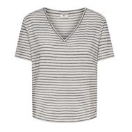 T-Shirt Beige/Marine Femme JDY Korna pas cher