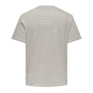 T-shirt Beige Homme Only & Sons Onsbale vue 2