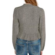 Le Temps Des Cerises Izzy Girls’ Black/Beige Long-Sleeved Shirt Photo of the Espace des Marques %store% store - view of %key%