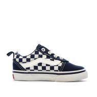 Baskets Bleu Foncé Garçon Vans Td Ward Slip-on Checkerboard vue 2