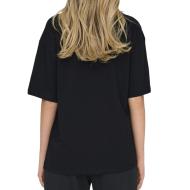 T-shirt Noir Femme Only Space Life vue 2