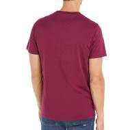 T-shirt Rouge Homme Tommy Hilfiger Slim Linear Chest vue 2