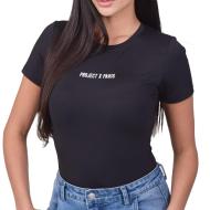 Body Manches courtes Noir Femme Project X Paris Basic