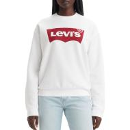 Sudadera blanca unisex Levi's de corte recto con mangas de murciélago barato