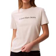 T-Shirt Gris Femme Calvin Klein Jeans LV047C912G