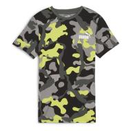 T-shirt Gris/Vert Garçon Puma Camo pas cher