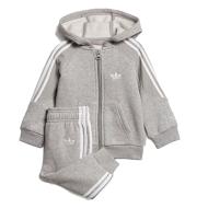 Survêtement Gris/Blanc Garçon/Fille Adidas Outline Hoodie pas cher