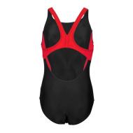 Maillot de bain Noir/Rouge Fille Arena Thrice Swim Pro Back vue 2