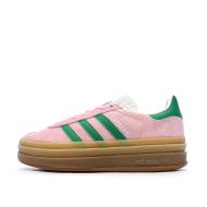 Baskets Roses/Vertes Femme Adidas Gazelle pas cher