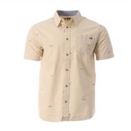 Chemisette Manches Courtes Beige Homme Salty Crew Bruce