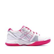 Chaussures de tennis blanc/rose femme Asics Gel Challenger 9 Clay vue 2