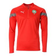 Maroc Sweat 1/2 zip Rouge Homme Puma 2024 pas cher