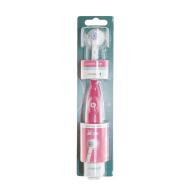 Brosse à Dents à Piles Blanc/Rose Prodental RB-100 Clean Action pas cher